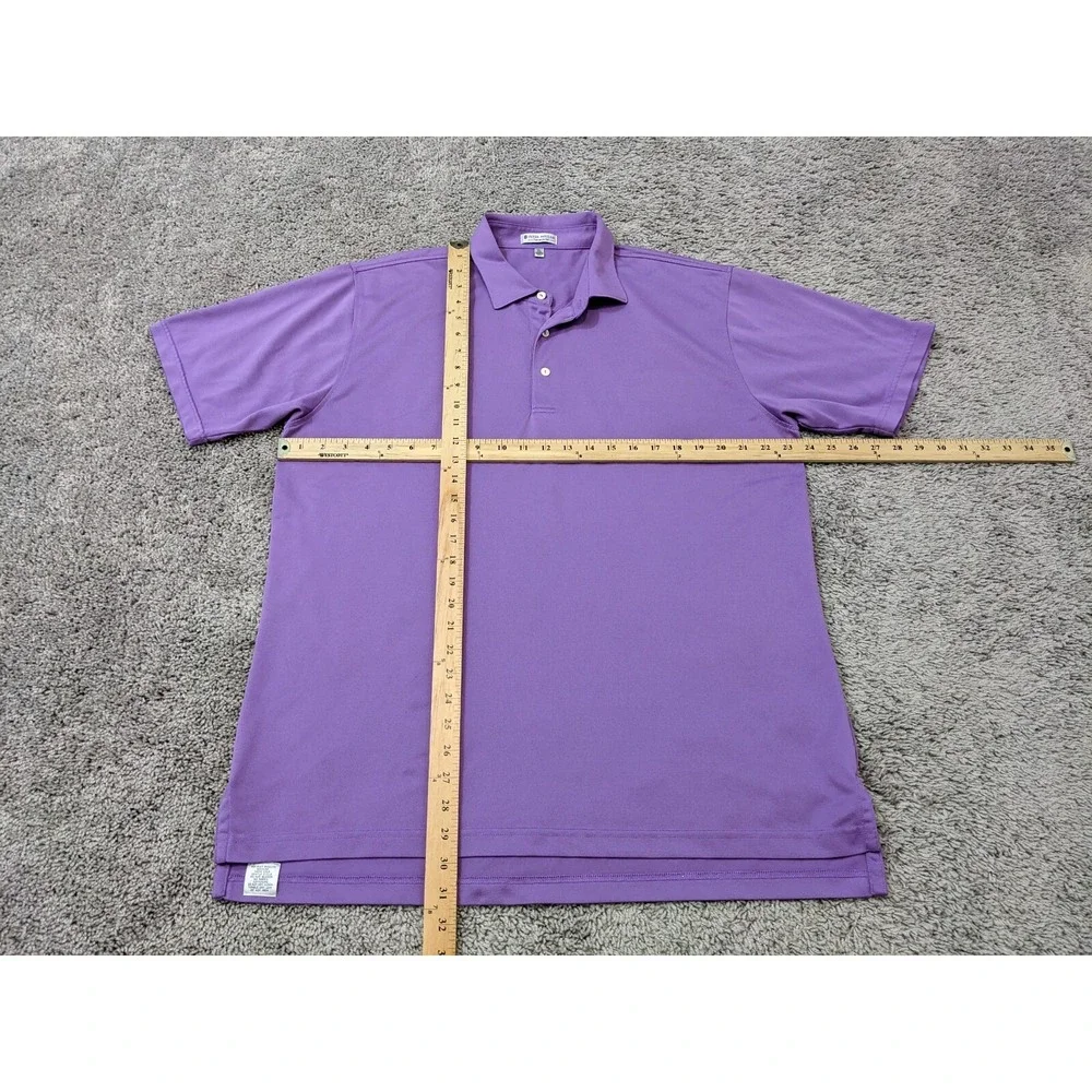 Vintage Peter‎ Millar Polo Shirt Mens Extra Large Purple Made in Korea